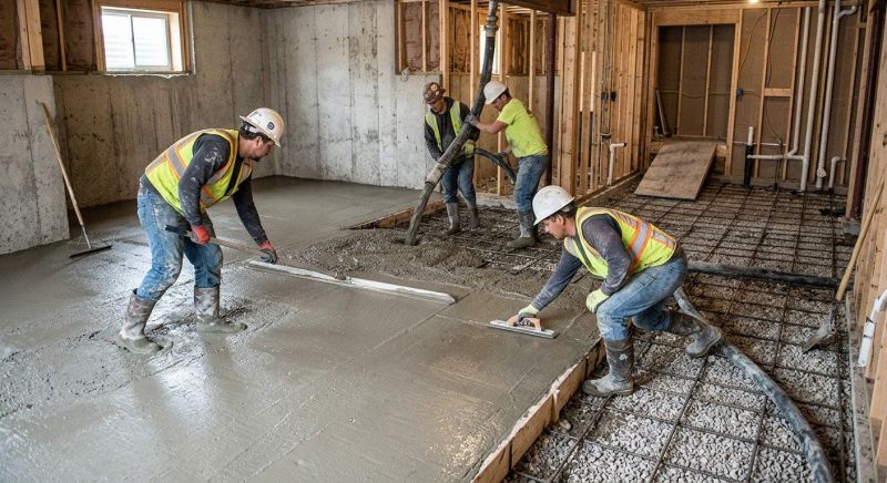 Basement Concrete Installation in Gaylord, MI
