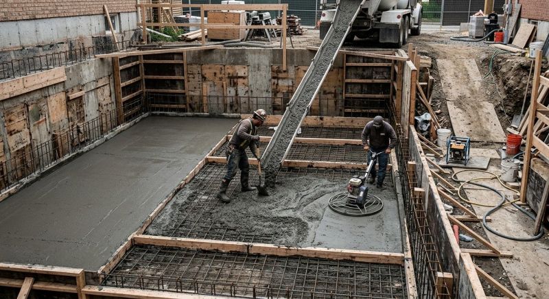 Basement Concrete Installation in Mancelona, MI