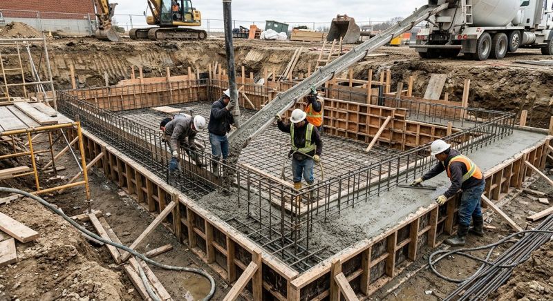 Basement Concrete Pouring in Gaylord, MI