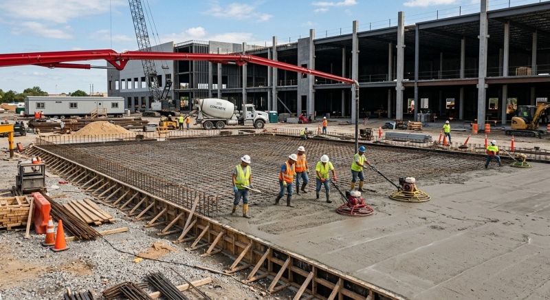 Commercial Slab Construction in Mancelona, MI