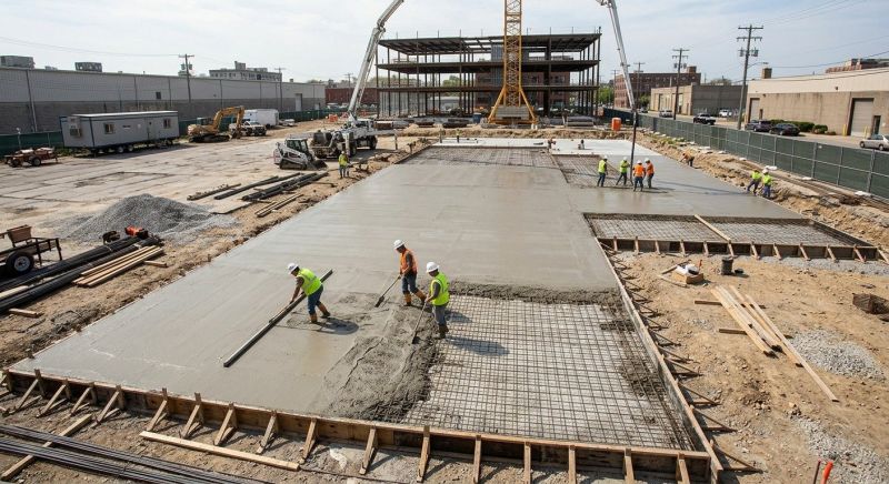 Commercial Slab Installation in Boyne City, MI