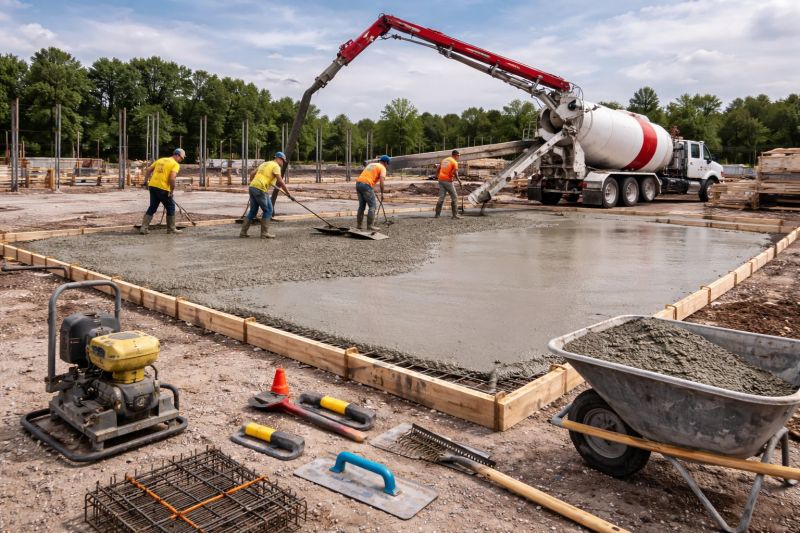 Commercial Slab Installation in Grayling, MI