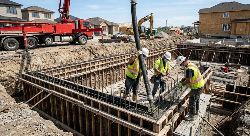 Concrete Foundation Pouring in Gaylord, MI