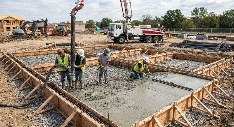 Foundation Wall Pouring in Gaylord, MI