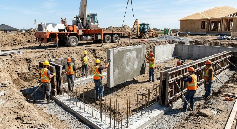 Foundation Wall Pouring in Wolverine, MI