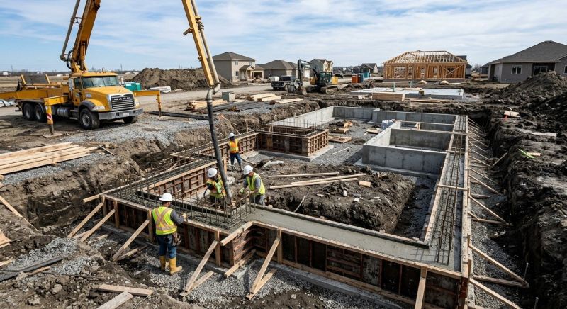 House Foundation Installation in Gaylord, MI